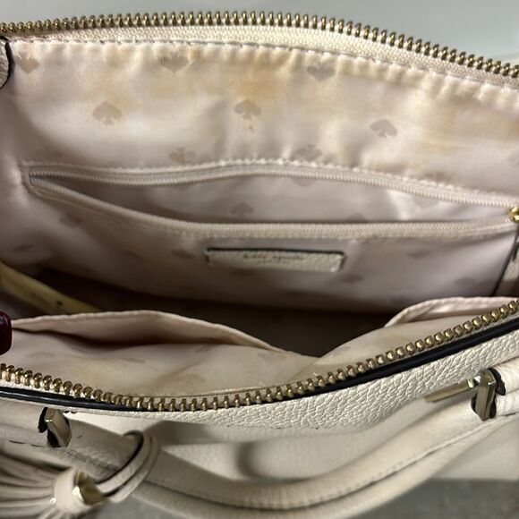 KATE SPADE NEW YORK
Small Tassel-Trim Leather Satchel in SOFT LIMESTONE - Picture 11 of 12